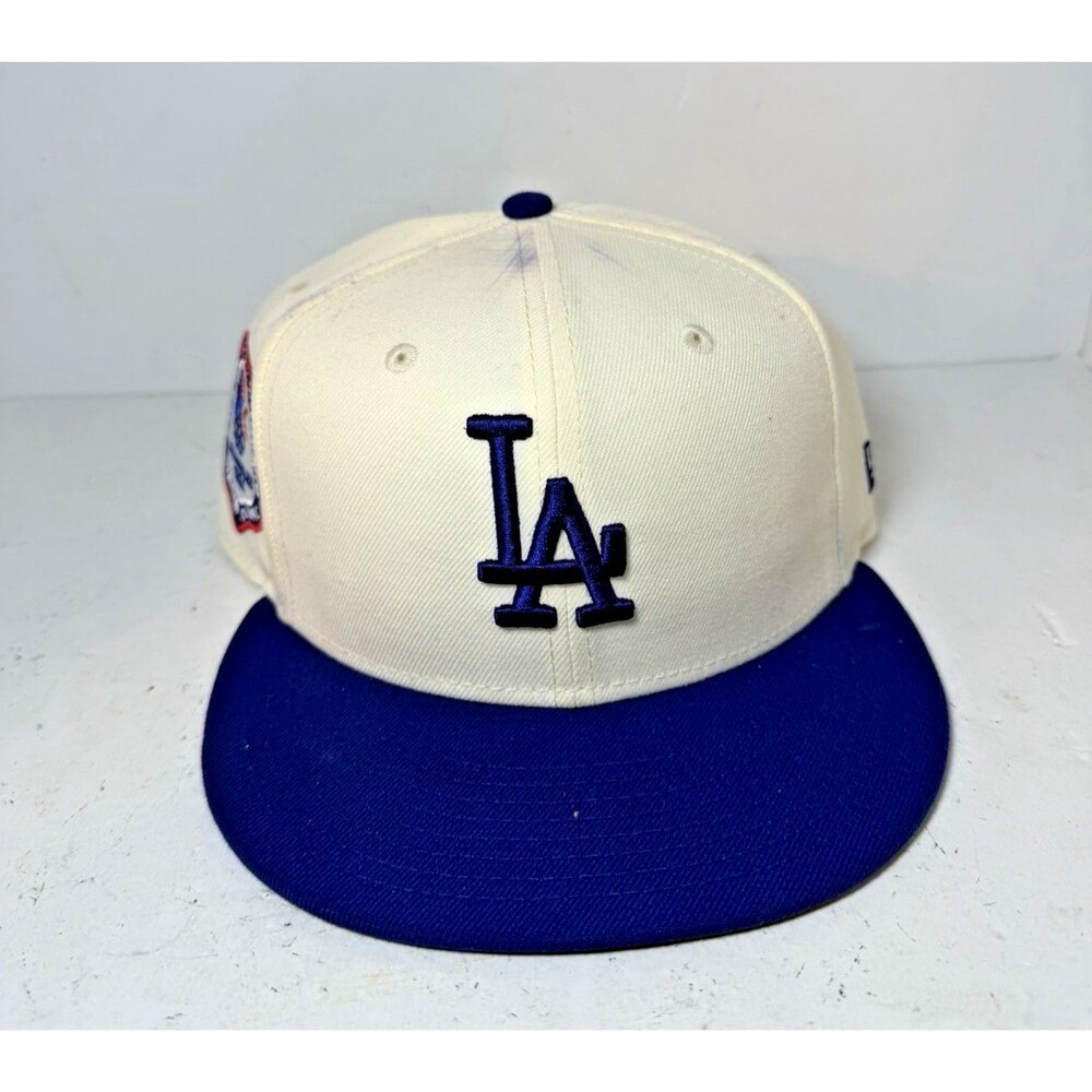 Los Angeles Dodgers Hat 59FIFTY Fitted Dodger Stadium Olympic Patch 7 1/2